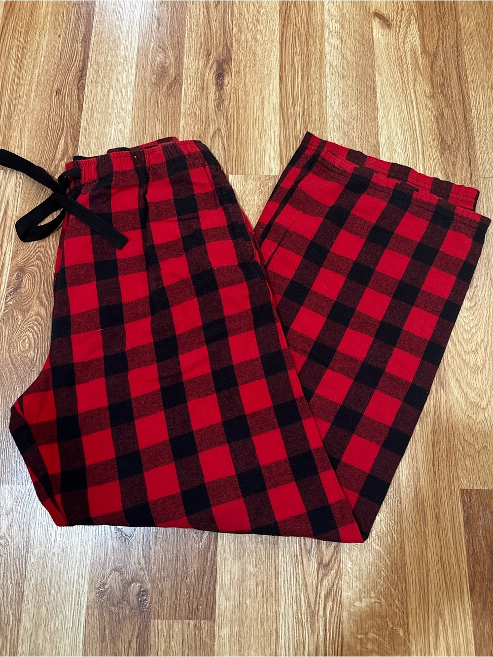 Boxercraft 100% Cotton Red and Black Buffalo Plaid Lounge Pants with Pockets